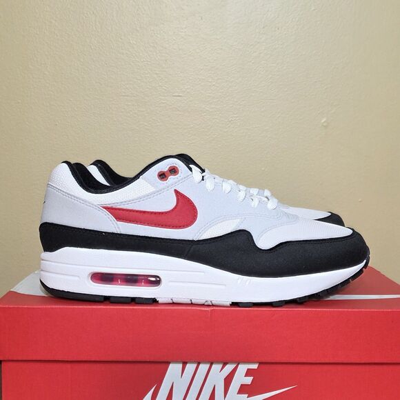 Nike Air Max 1 Chili 2.0 White Black Red 2023 FD9082-101 Men\'s Size 9